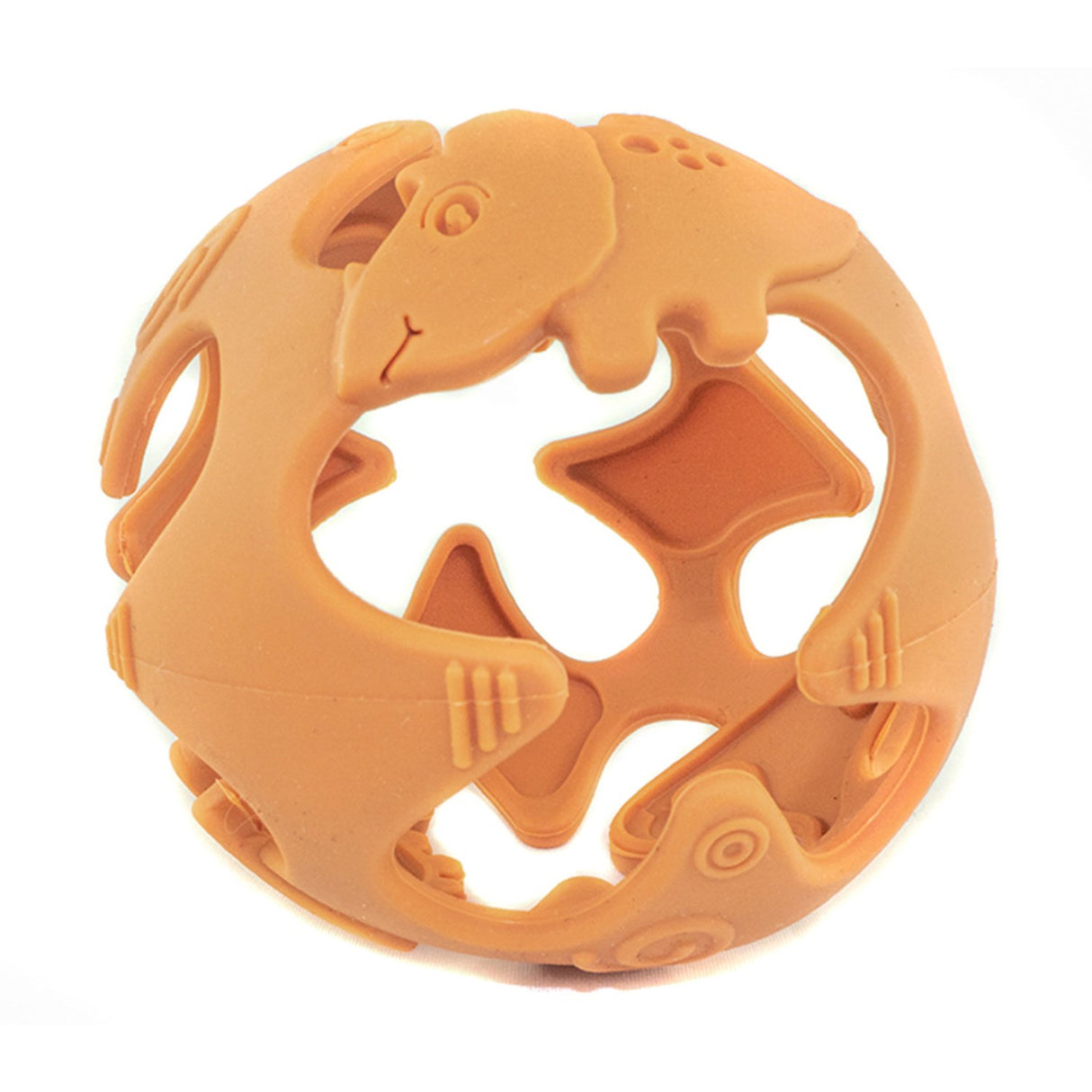 Tiny Tot Ocher Silikone Ball Dino