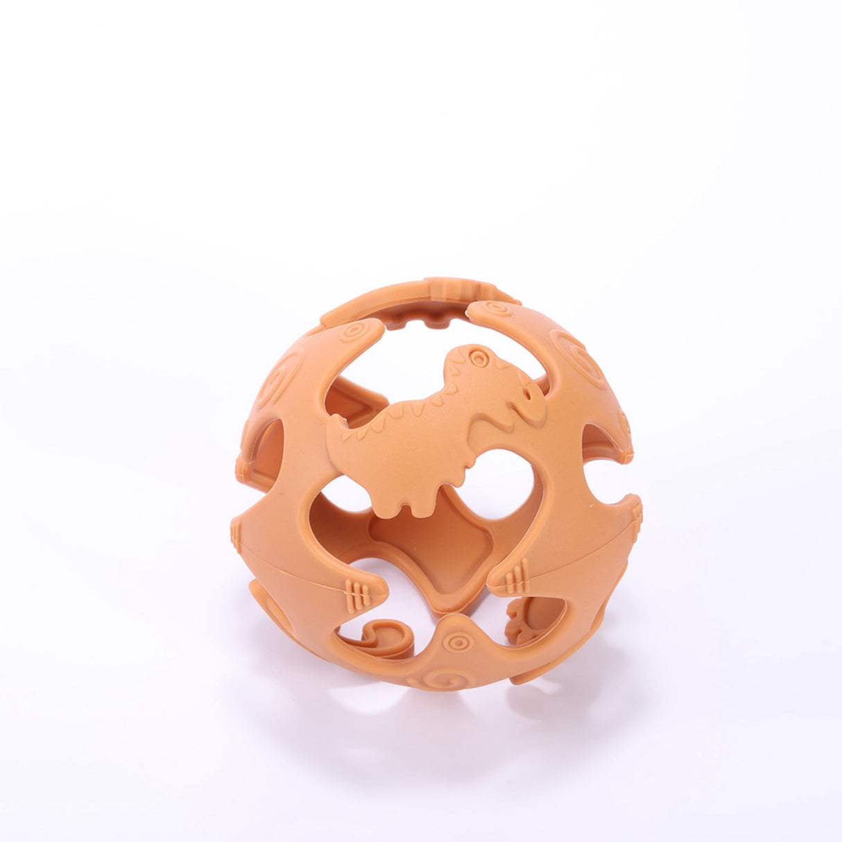 Tiny Tot Ocher Silikone Ball Dino