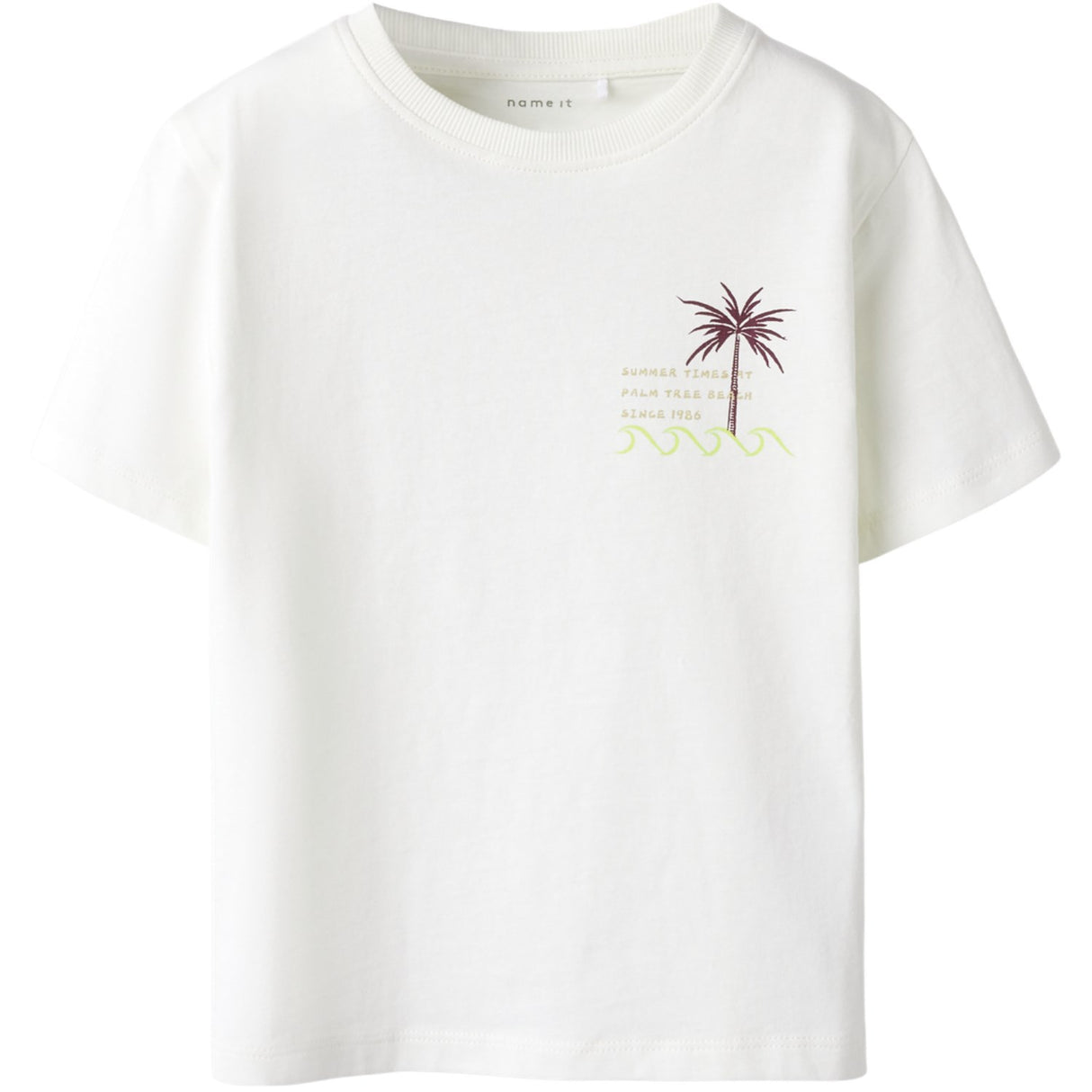 Name It Cloud Dancer Nmmhelix Ss Nreg Topp