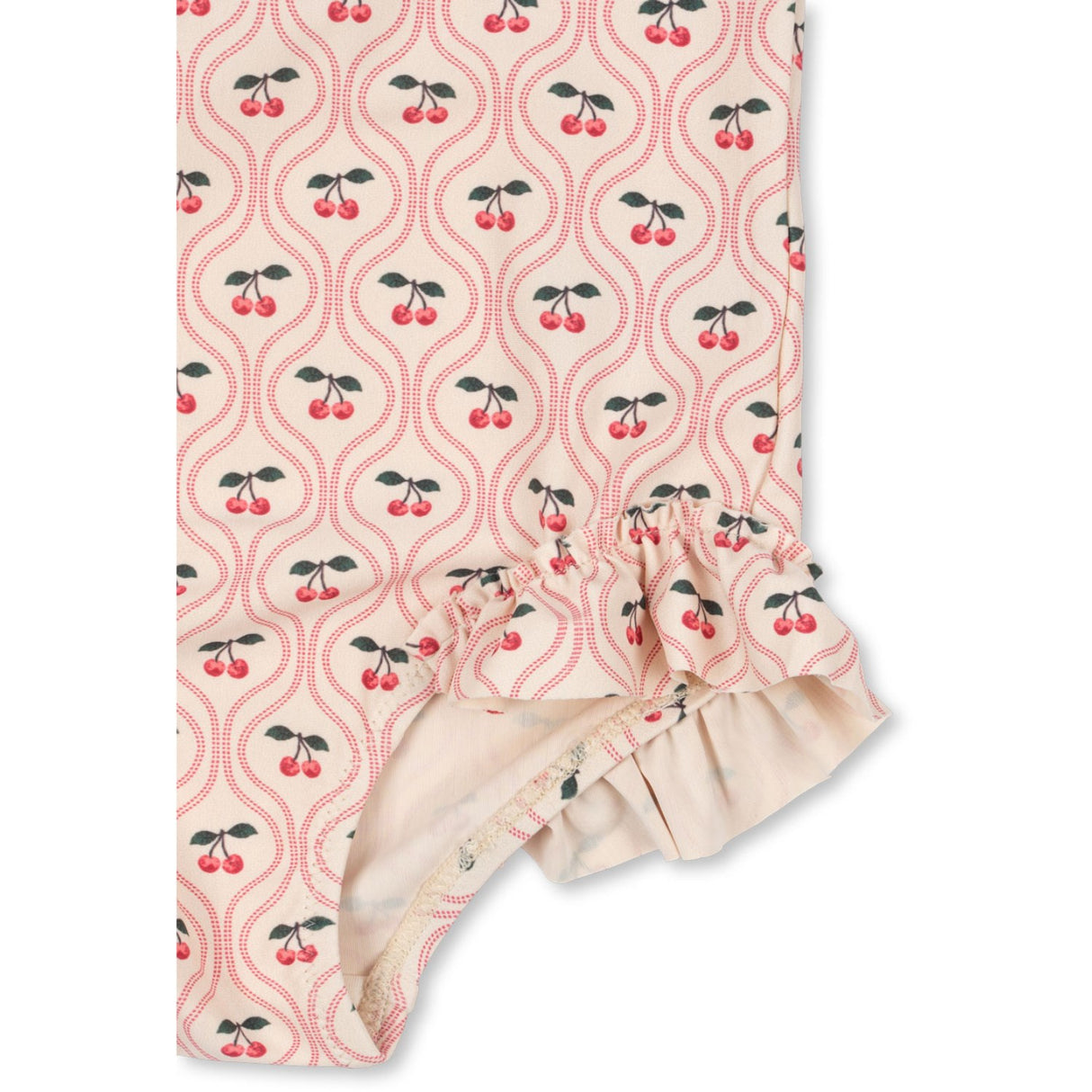 Konges Sløjd Cherry Pink Motif Merle Ls Badedrakt Grs