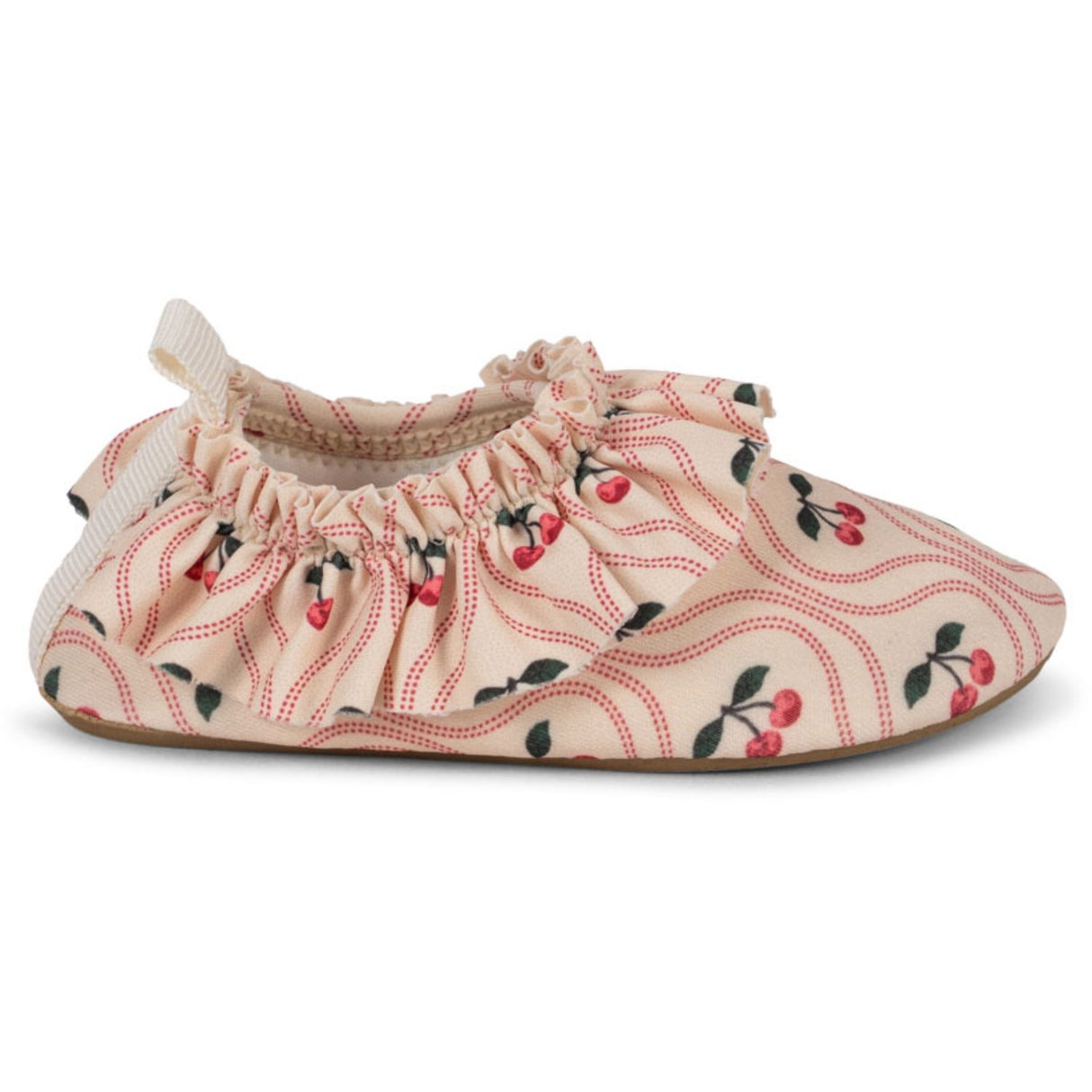 Konges Sløjd Cherry Pink Motif Merle Frill Badesko