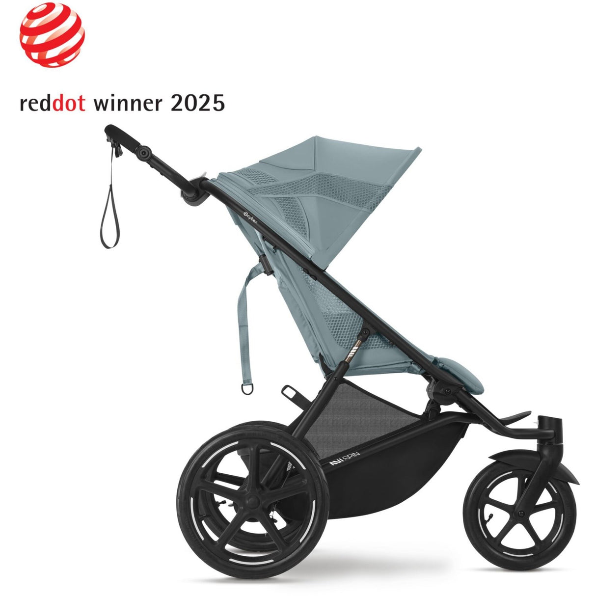 Cybex Avi Spin BLK barnevogn Stormy Blue light blue