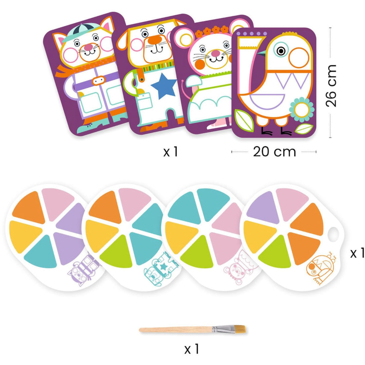 Djeco kreativt maleri, lubne kinn