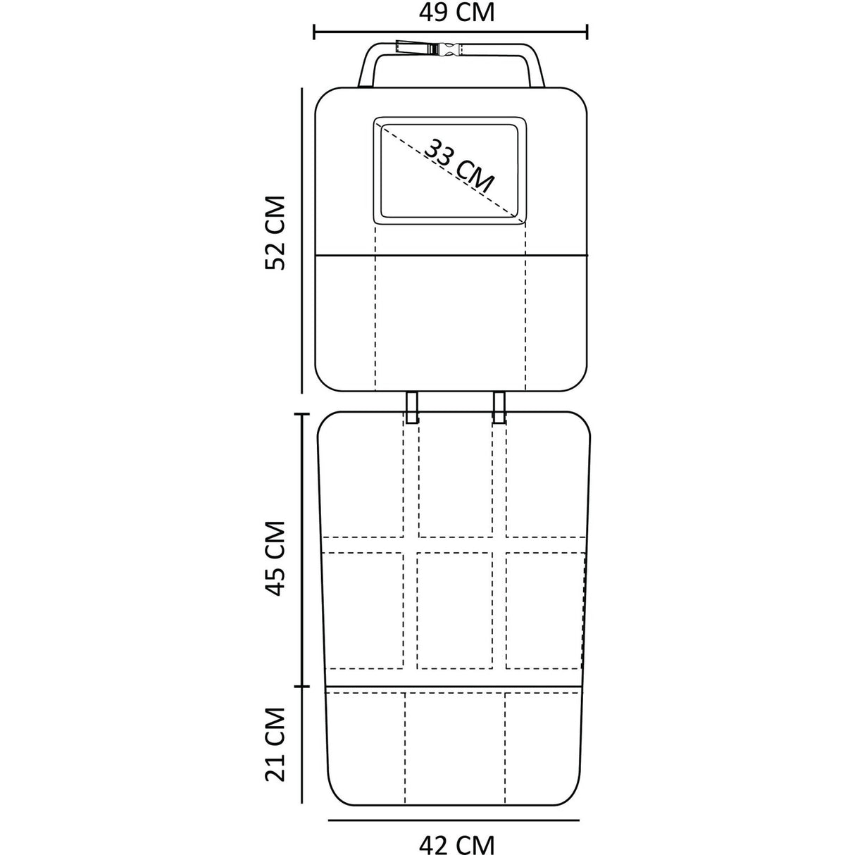 Nordbaby Black 3 I 1 Bil Sete Protector & Kick Mat