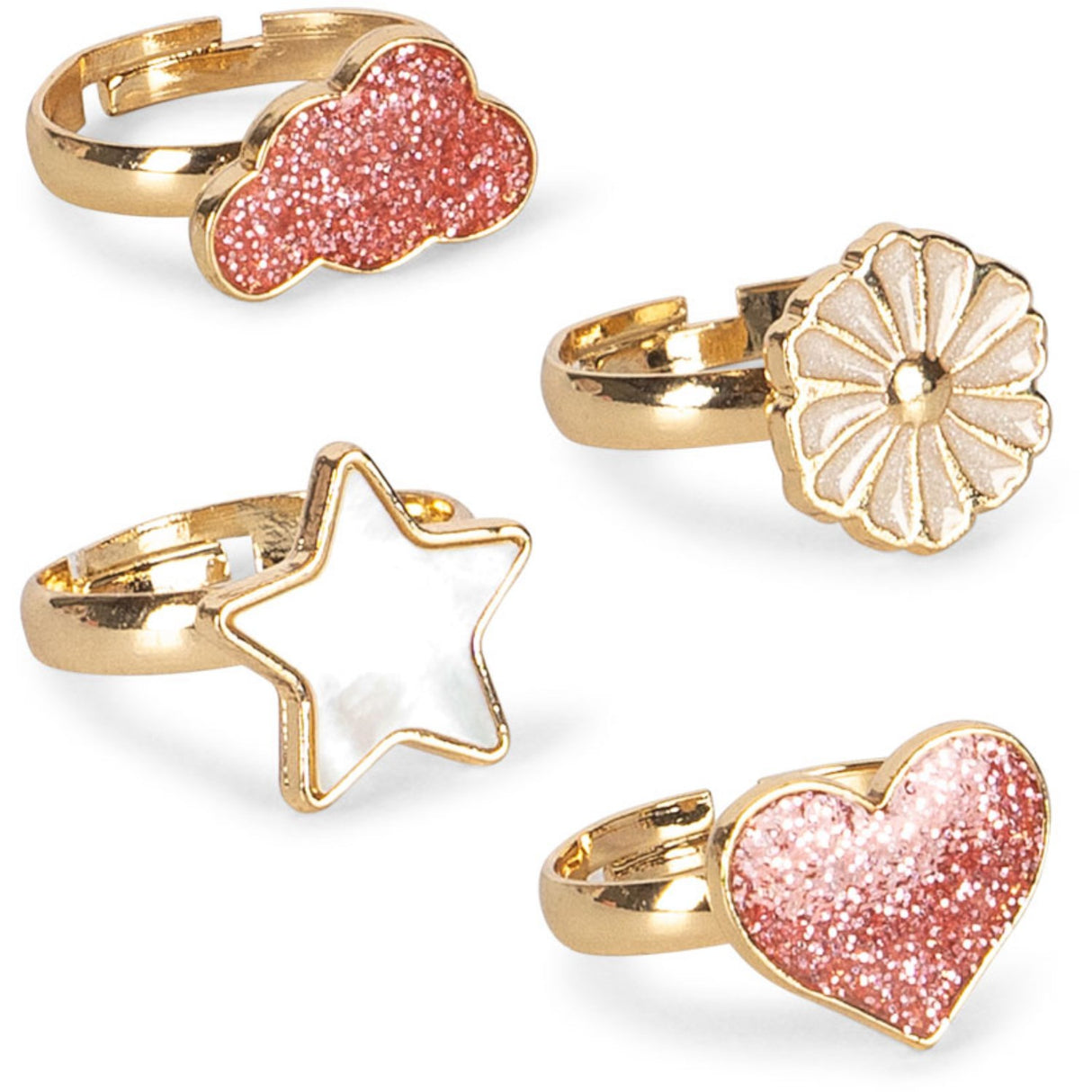 Konges Sløjd Multi Farge Ring Sett 12 Pcs