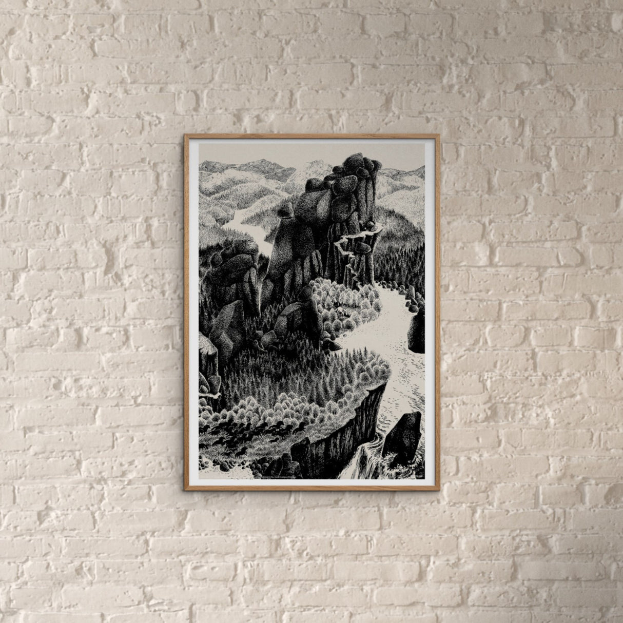 Poster & Frame Astrid Lindgren - Mountains - Ronja The Robbers Daughter