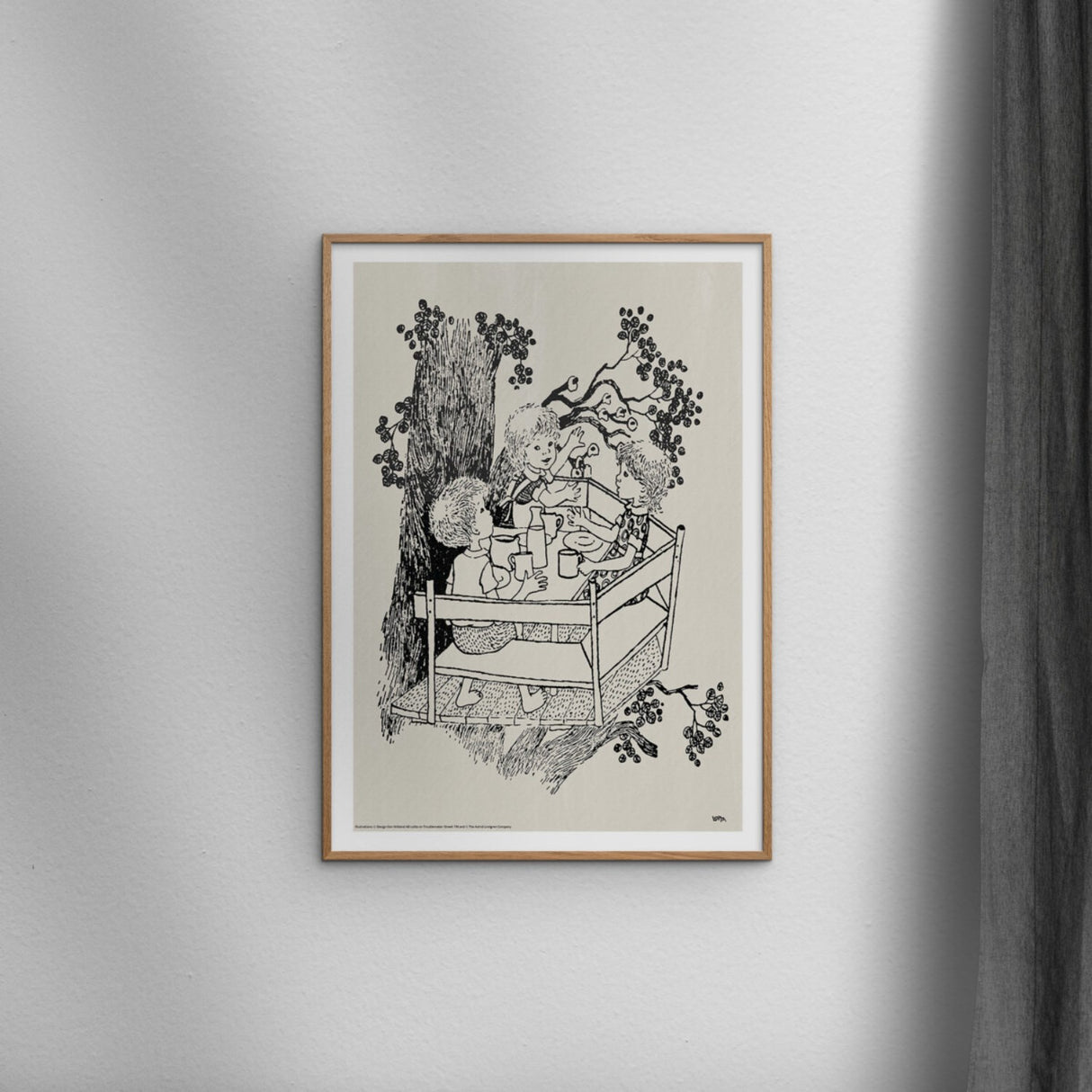 Poster & Frame Astrid Lindgren - The Wood Cabin - Lotta