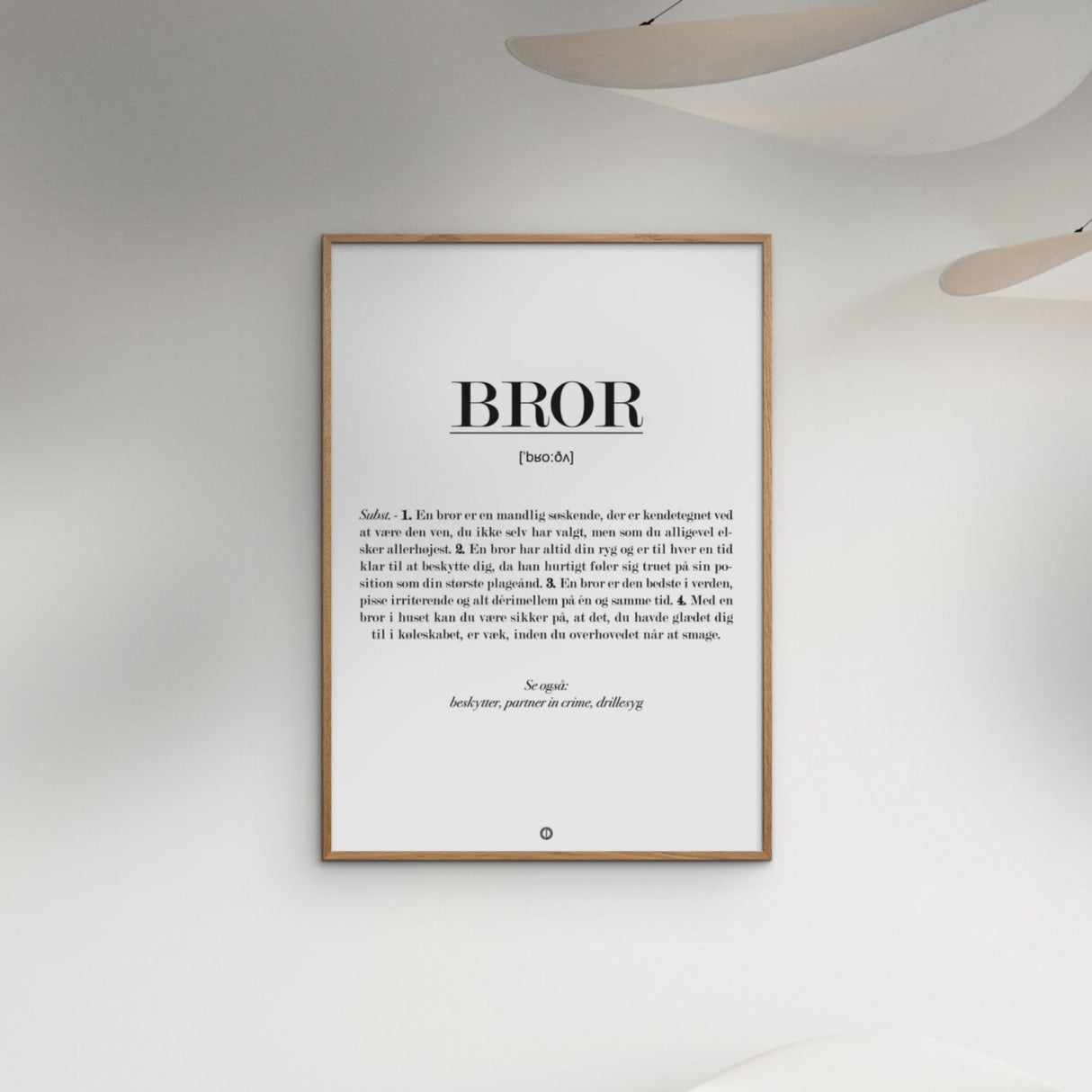 Poster & Frame Citatplakat - Bror Definition