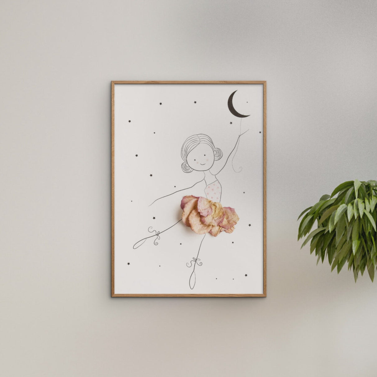 Poster & Frame Mette Handberg - Ballerinasko Ella