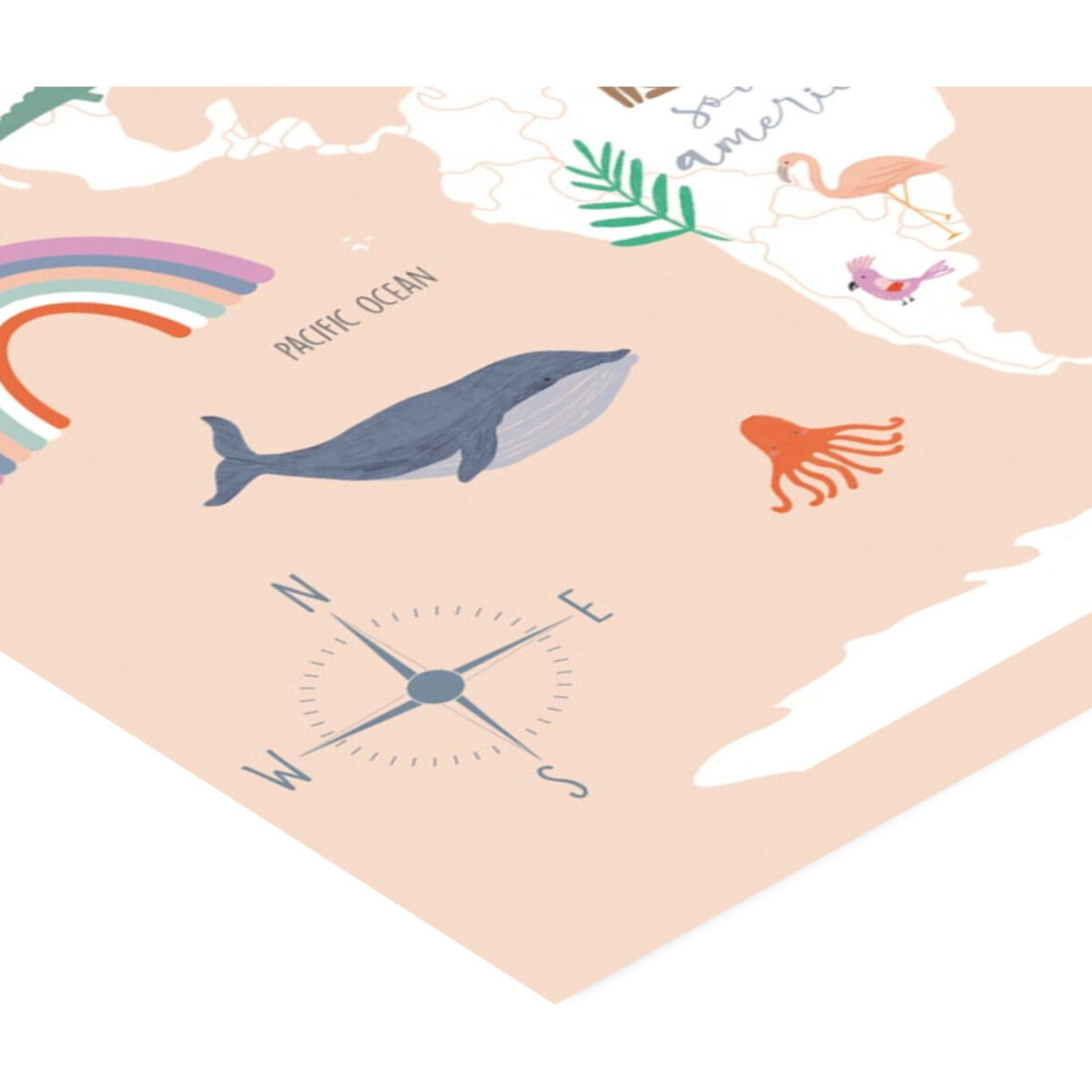 Poster & Frame Wild Apple - Explore The World Map