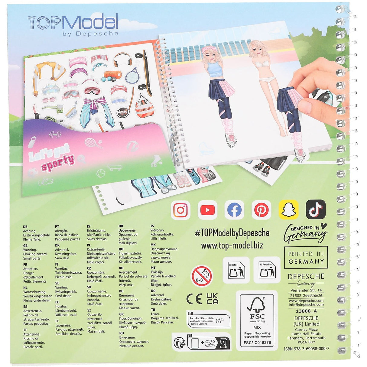 TOPModel Dress Me Up Sport Stickerbog