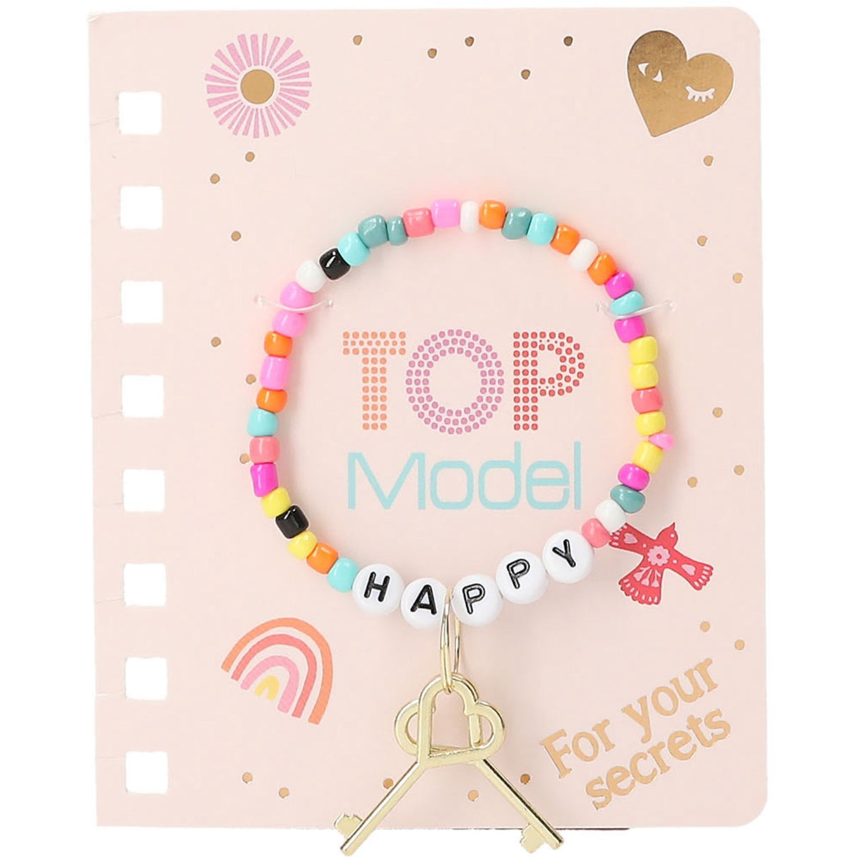 TOPModel Dagbok M/lås Og Armbånd