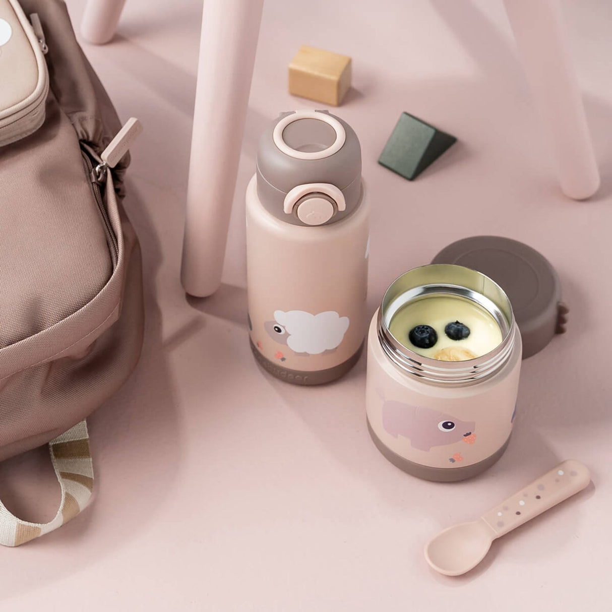 DonebyDeer Powder Termoflaske Tiny Farm 340 Ml