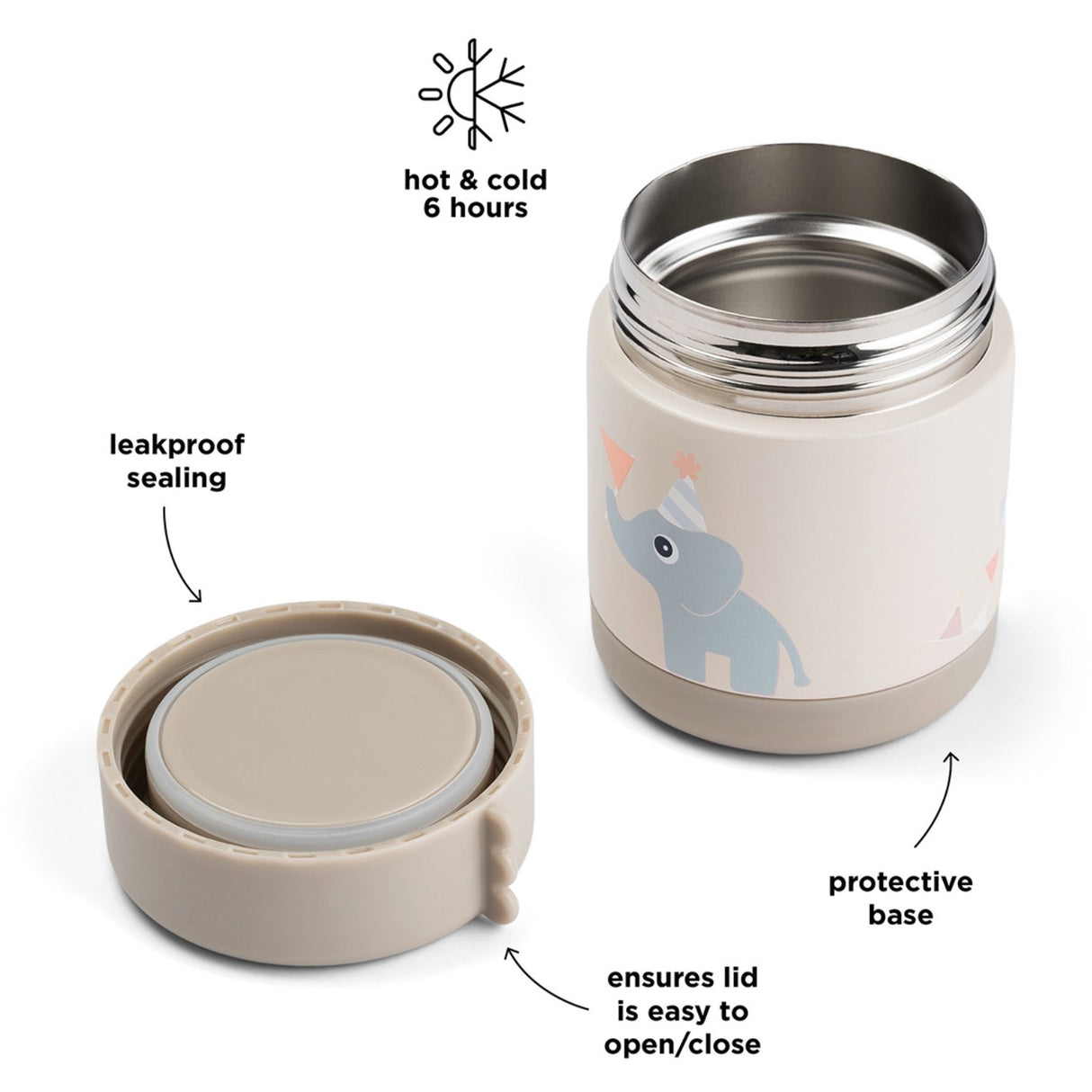 DonebyDeer Sand Termisk Matbeholder Celebration 300 Ml