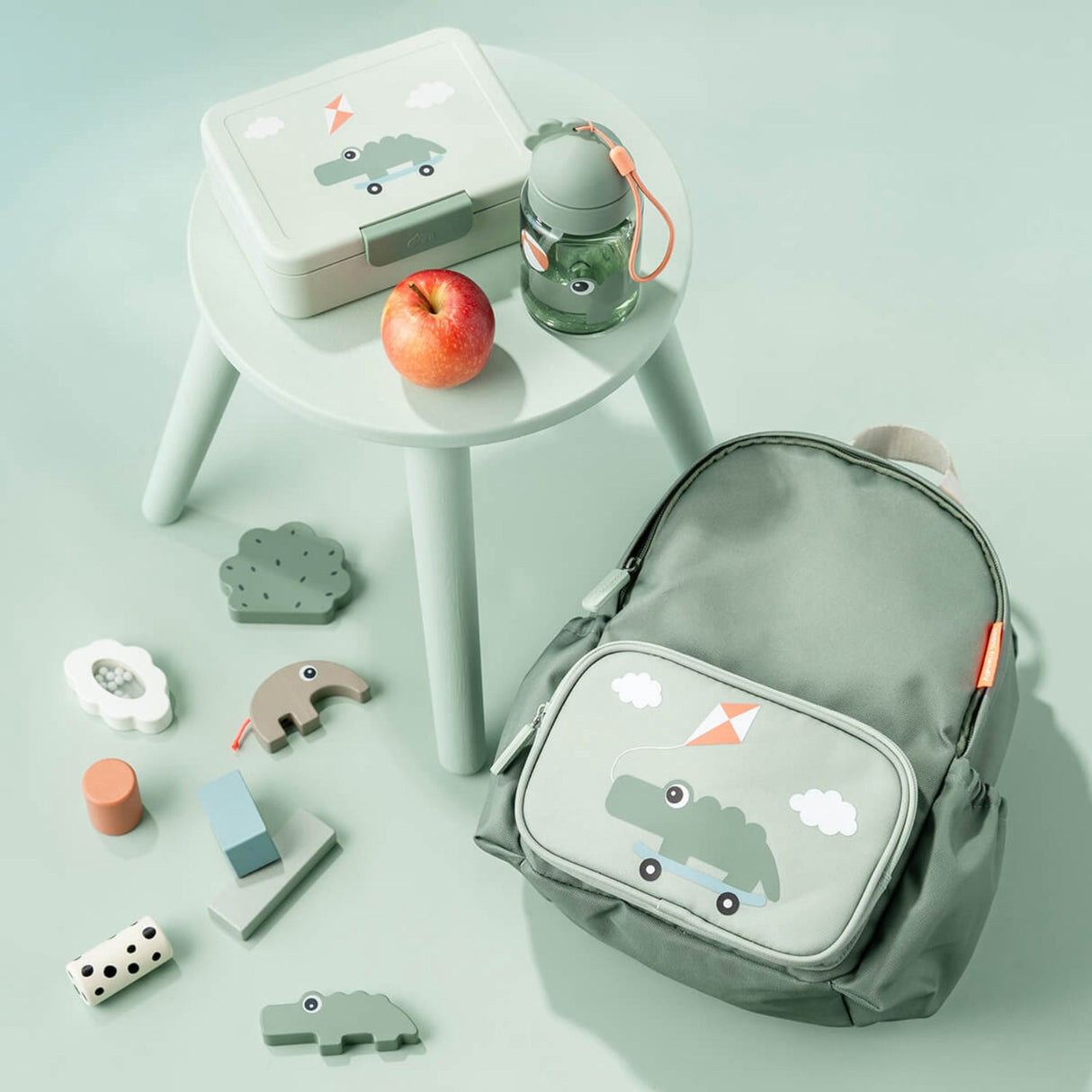 DonebyDeer Green Barneryggsekk Playground 7,5 L