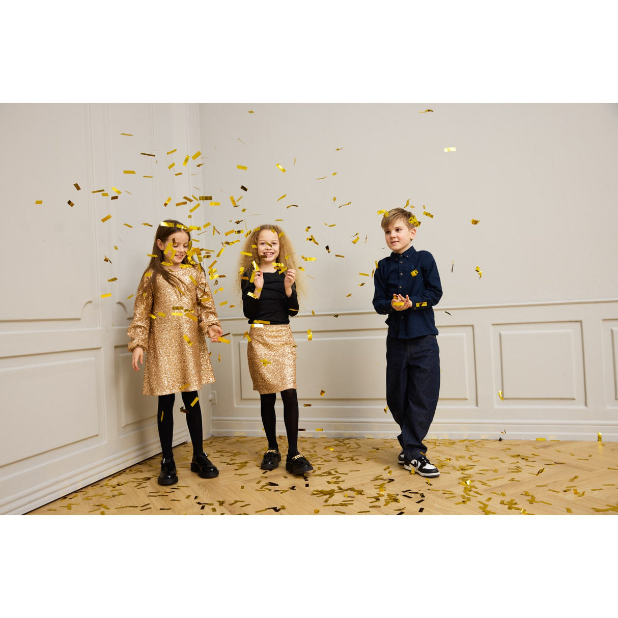 The New Gold Rupa L_S Paljet Kjole