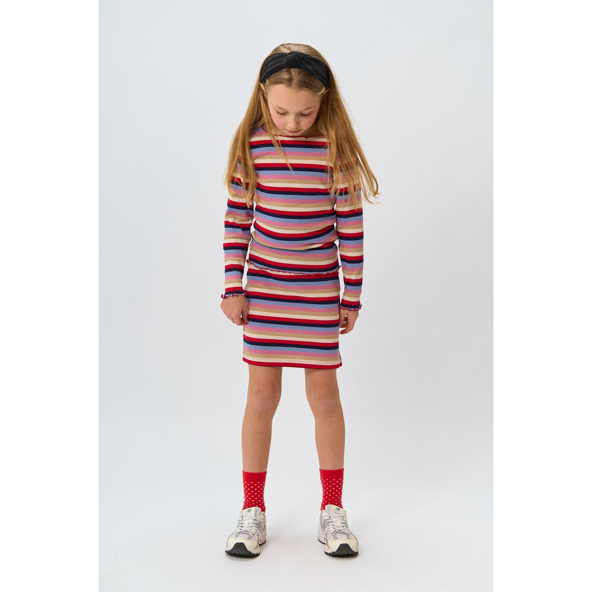The New Multi Striped Rosie L_S Rib Tee
