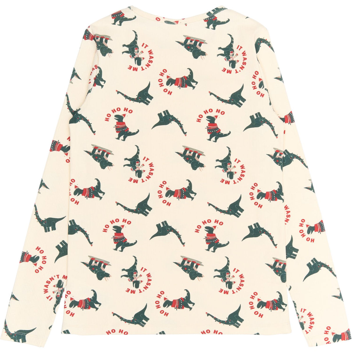 The New Gardenia Dino AOP Holiday Adult Rib Night Sett