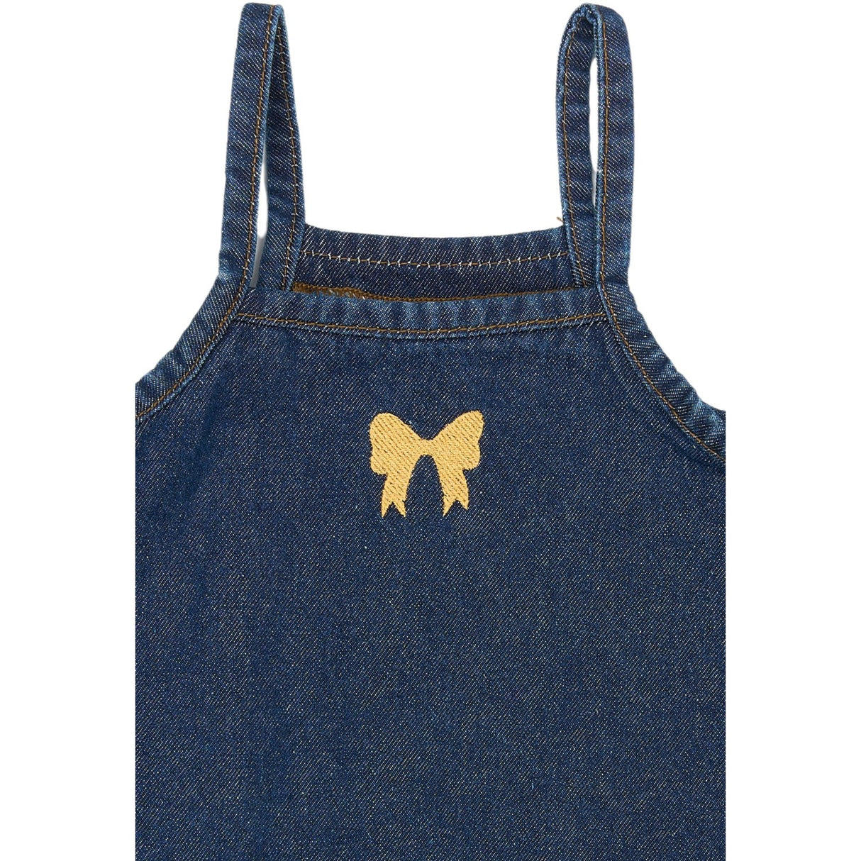 THE NEW Siblings Medium Blue Denim Raya Stropp Denim Kjole