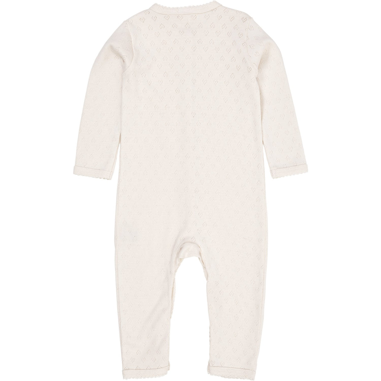 COPENHAGEN COLORS Cream Pointelle Heart Full Body