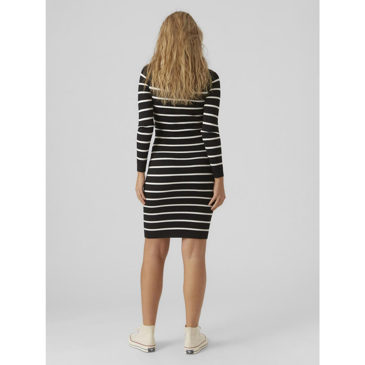 Mama;licious Black Snow White Mlnewsiv June Ls Uk Strikk Kjole 2F A Noos