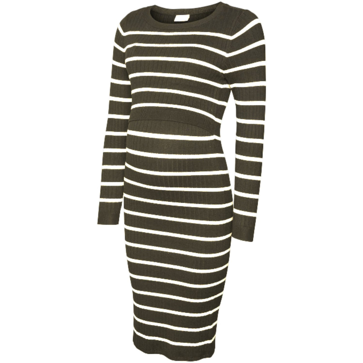 Mama;licious Grape Leaf Snow White Mlnewsiv June Ls Uk Strikk Kjole 2F A Noos