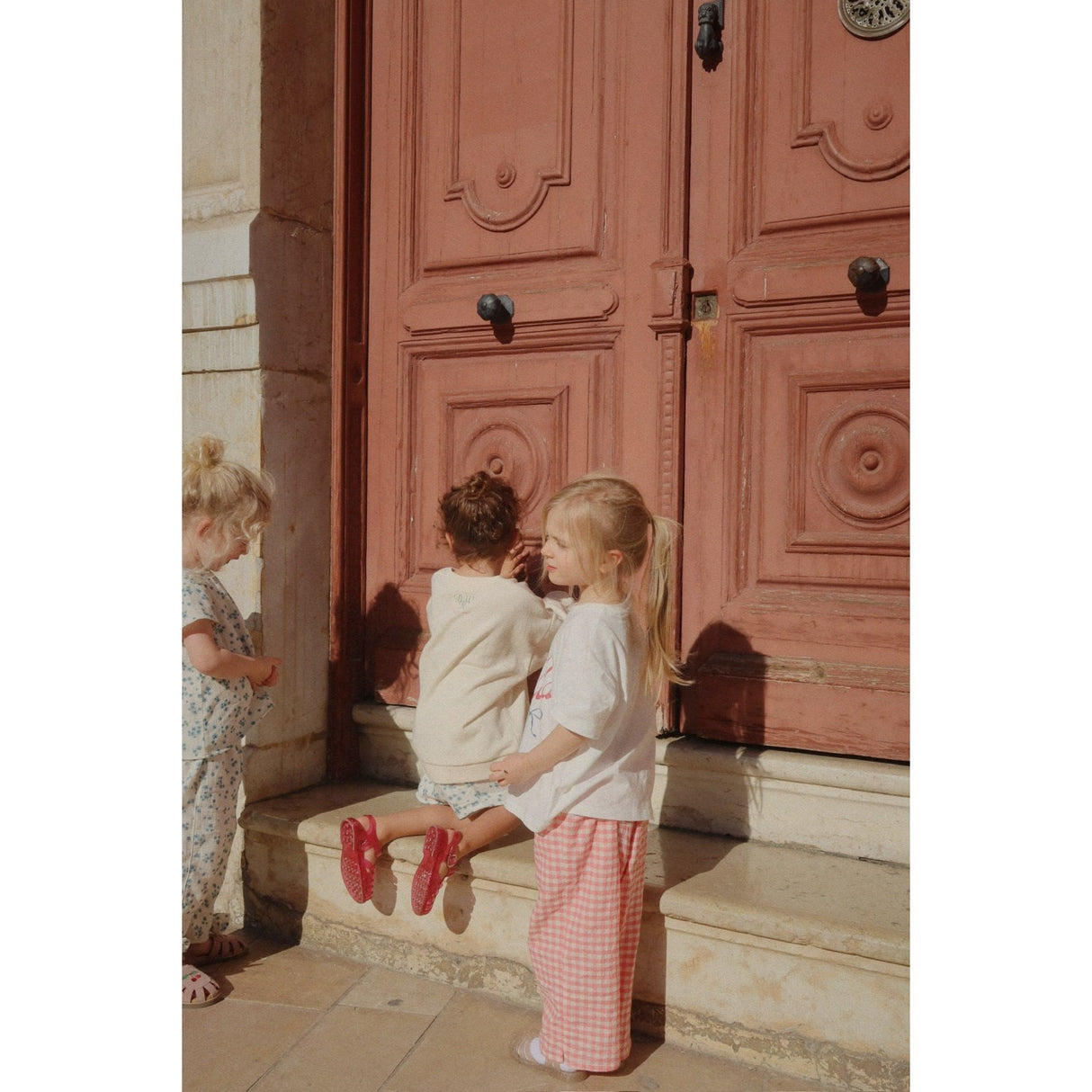 Konges Sløjd Peach Blossom Check RHW X KS Bella Bukser Gots