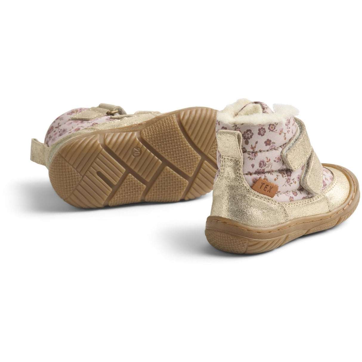 Wheat Grey Rose Flowers Winterboot Dowi Tex
