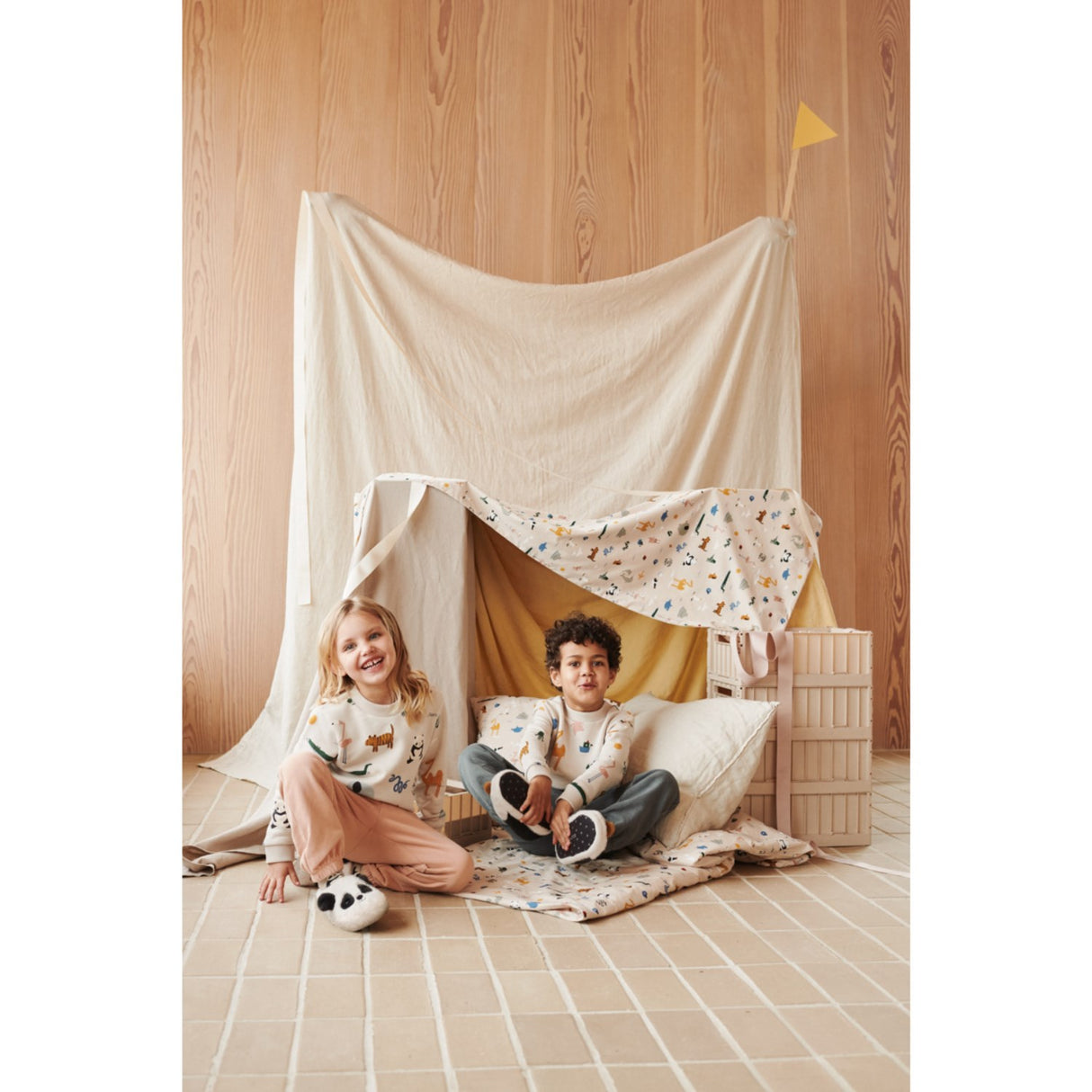 LIEWOOD Around The World / Sandy Thora Printed Collegegenser