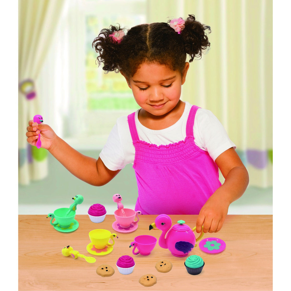 Zoo Troop Flamingo Tea Sett