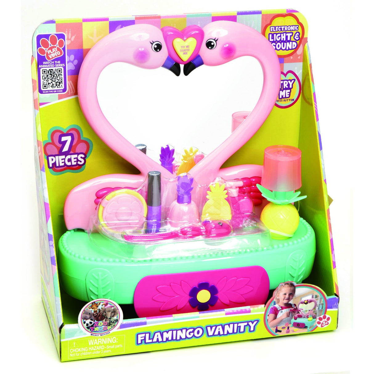 Zoo Troop Flamingo Vanity Sett