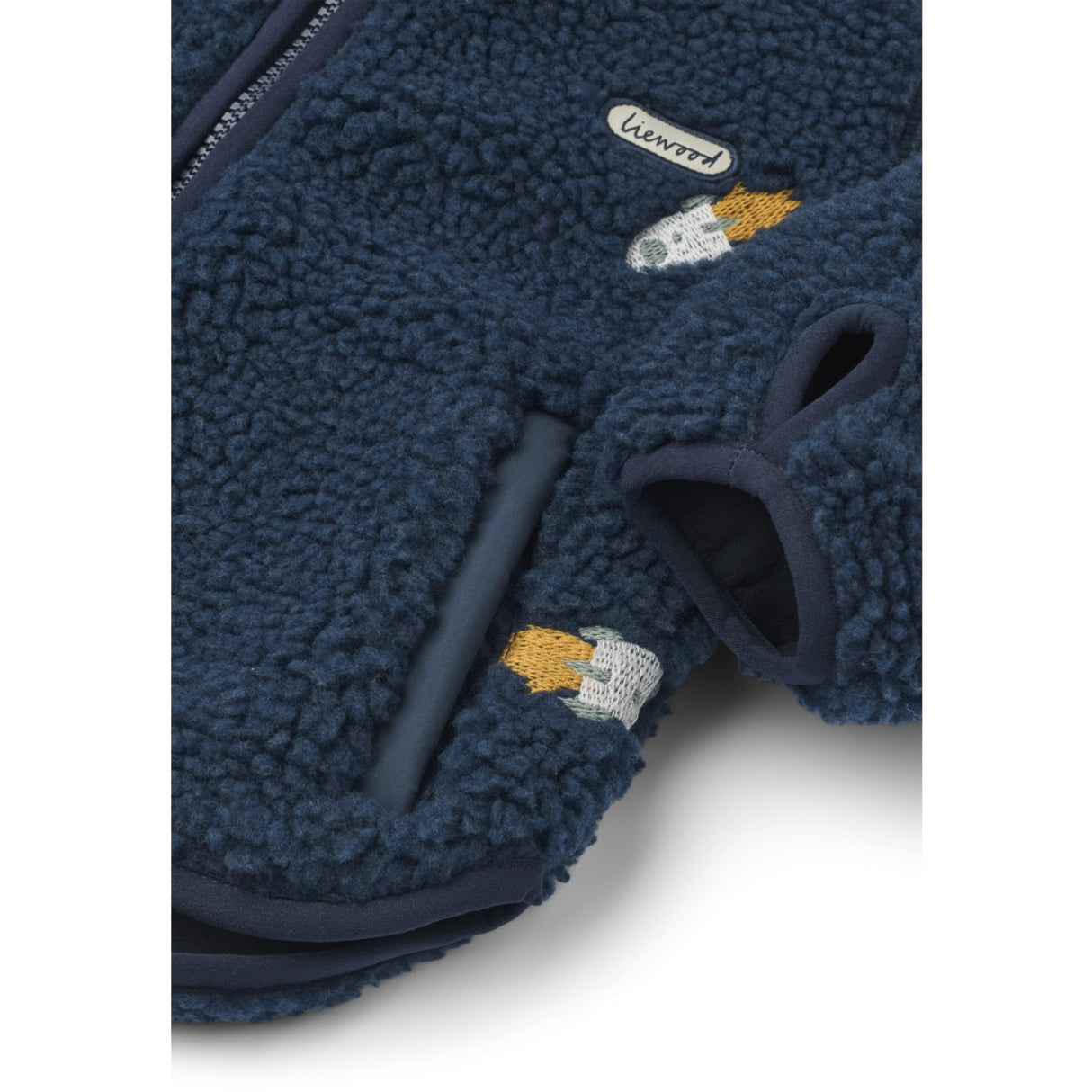 LIEWOOD Rocket / Classic Navy / Embroidery Mara Pile Jakke Med Ears