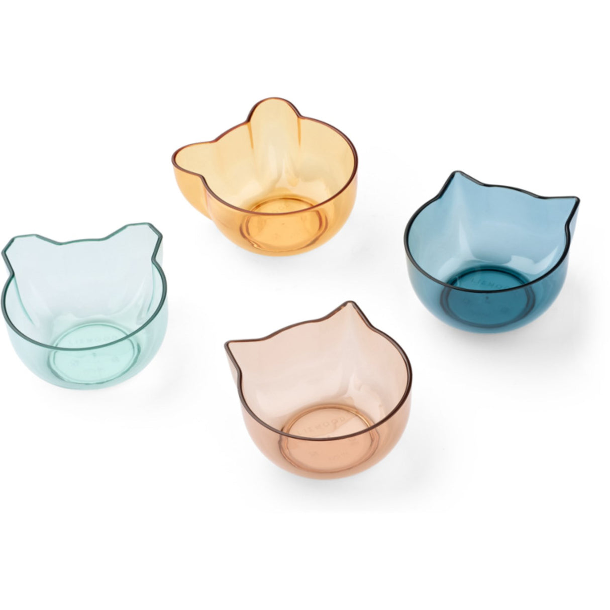 LIEWOOD Indigo Multi Mix Berno Tritan Skål 275 Ml 4-Pakke