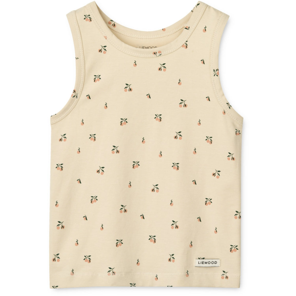 LIEWOOD Mini Peach Sea Shell / Stripe Mix Faris Printed Tank Topp 2-Pakning