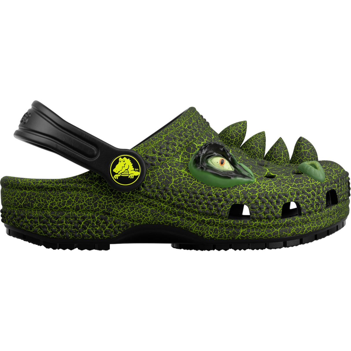 Crocs Black Classic IAM Scary Dino Clog