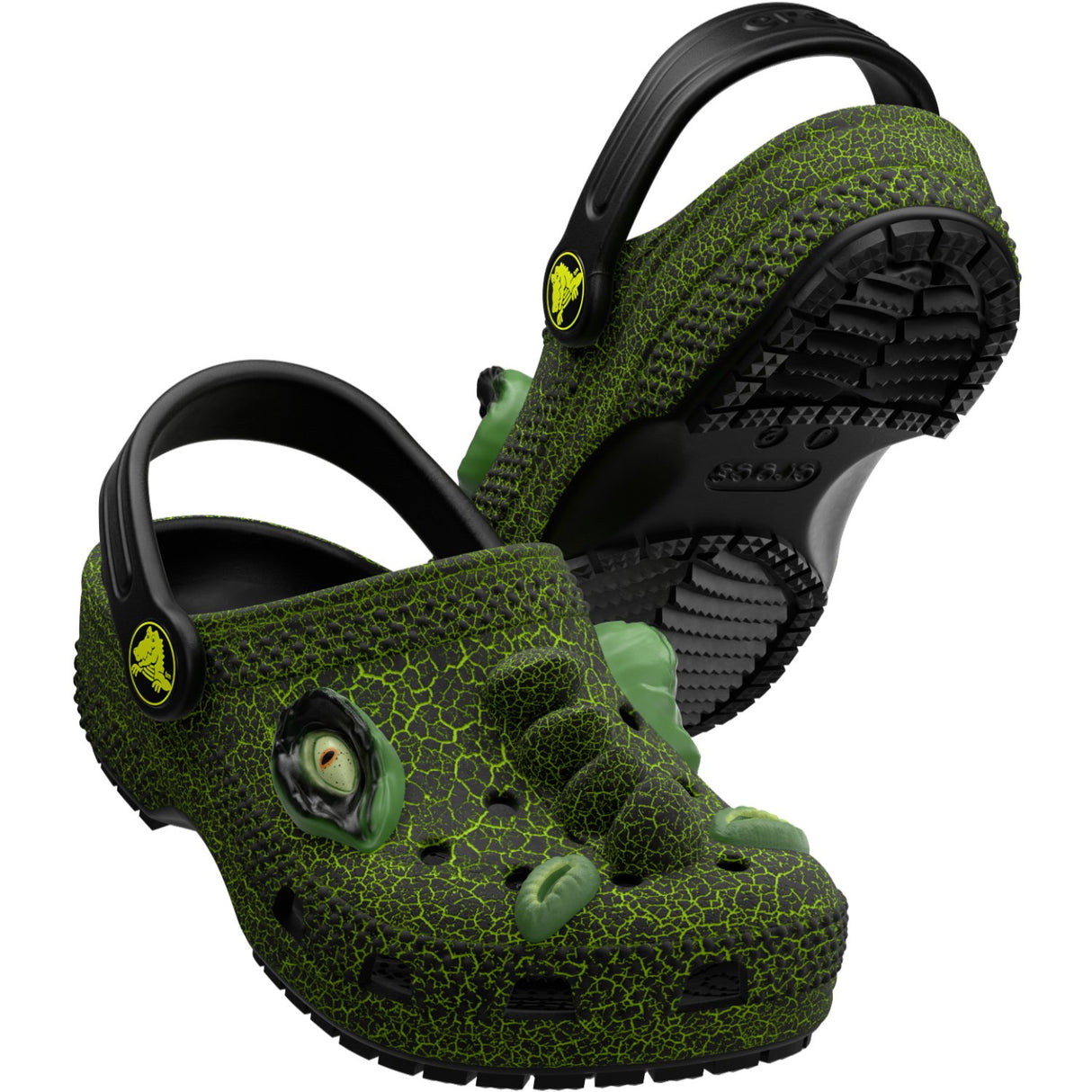 Crocs Black Classic IAM Scary Dino Clog