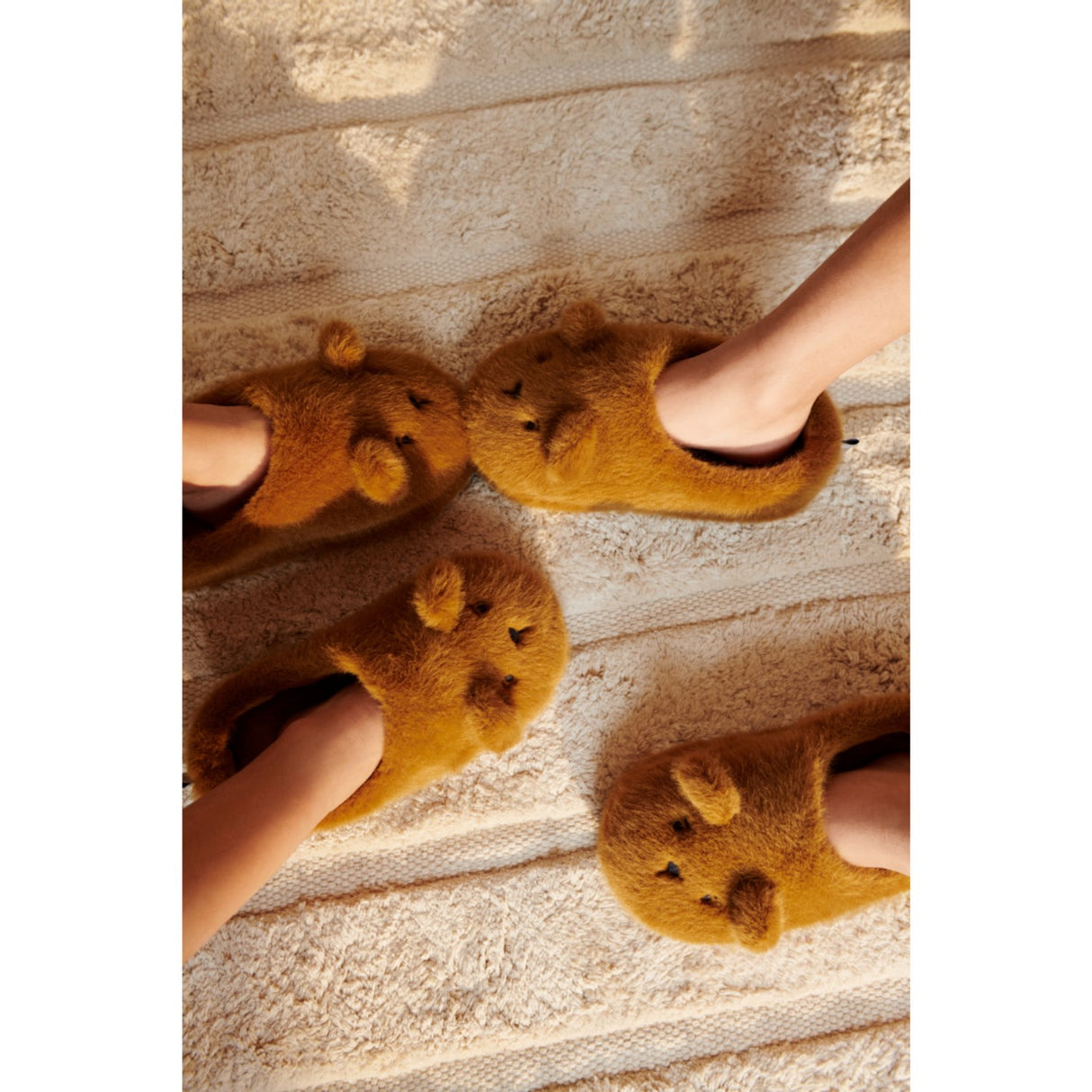 LIEWOOD Golden Caramel Aviaja Bear Hjemmesko