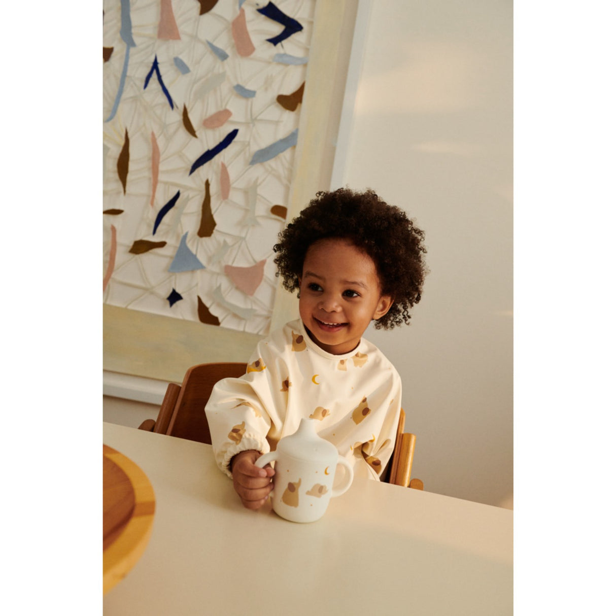 LIEWOOD Elephant / Creme De La Creme Merle Printed Cape Smekke