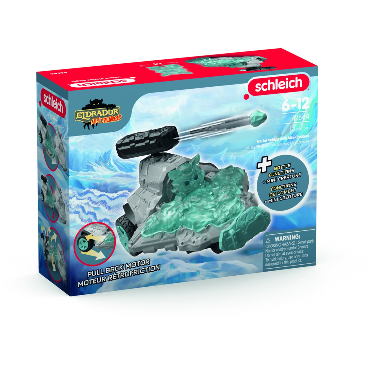 Schleich Ice Jet Kjøretøy Med Mini-Kreatur