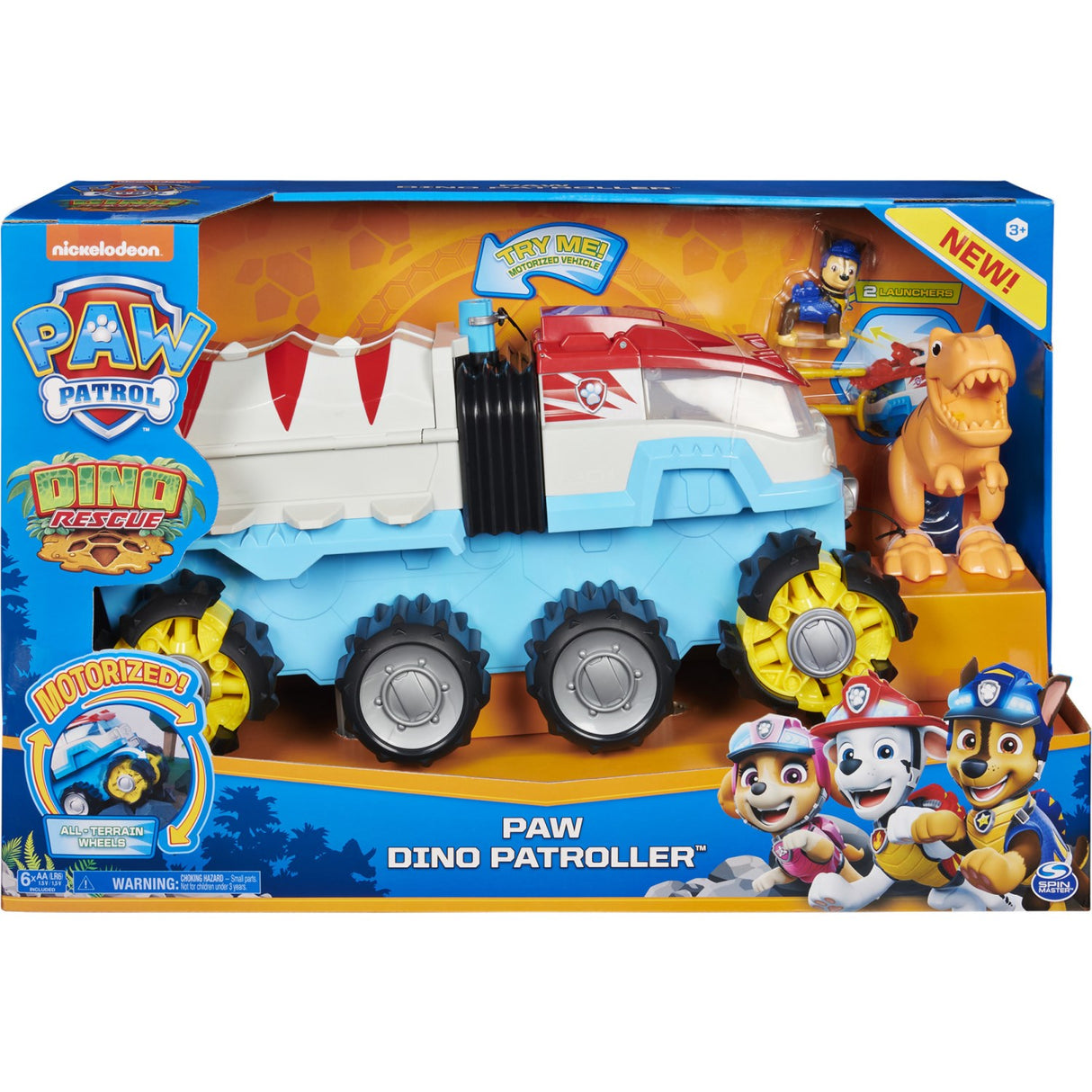 Paw Patrol Dino Rescue Patroller Med Chase Og T-Rex