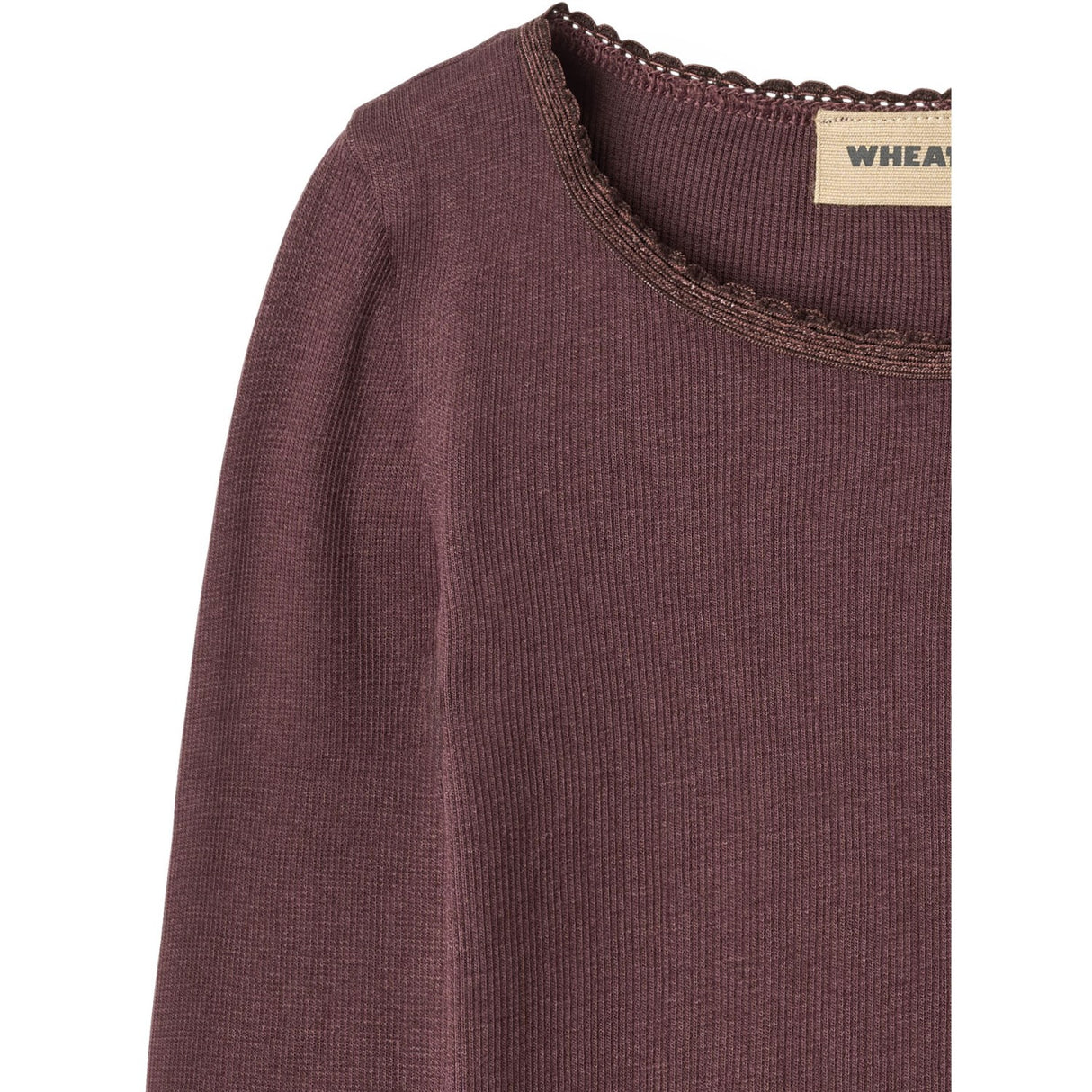 Wheat Fudge Rib Bluse Reese