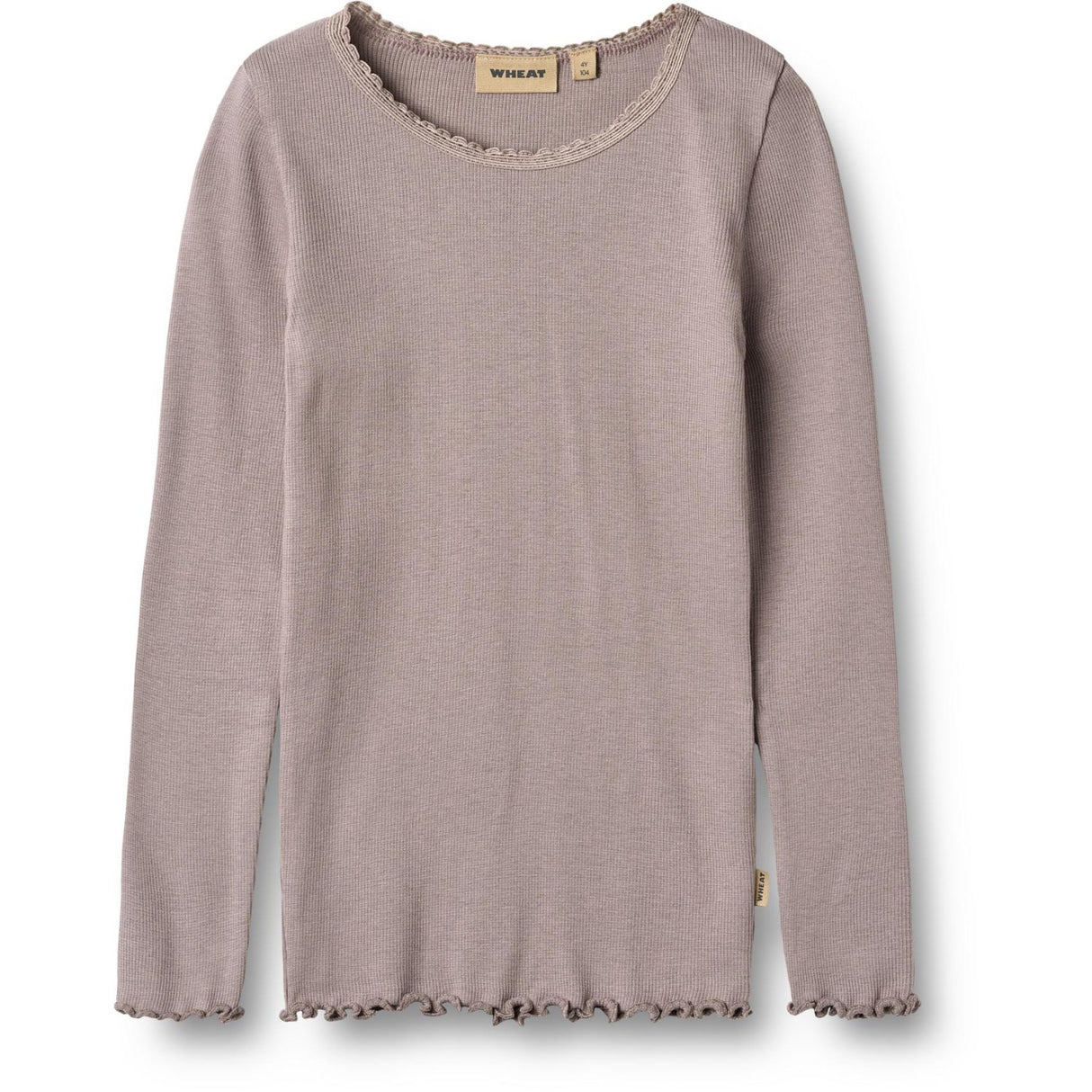 Wheat Dusty Purple Rib Bluse Reese