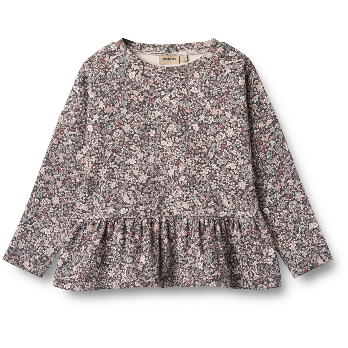 Wheat Purple Stone Flowers Bluse Carolina