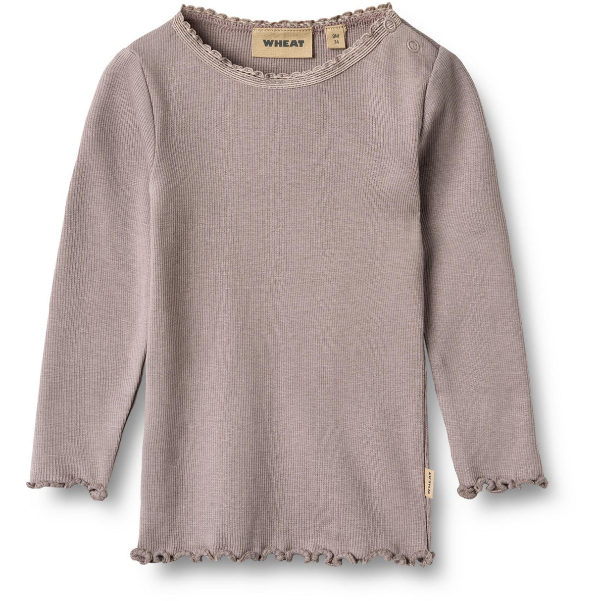 Wheat Dusty Purple Rib Bluse Reese