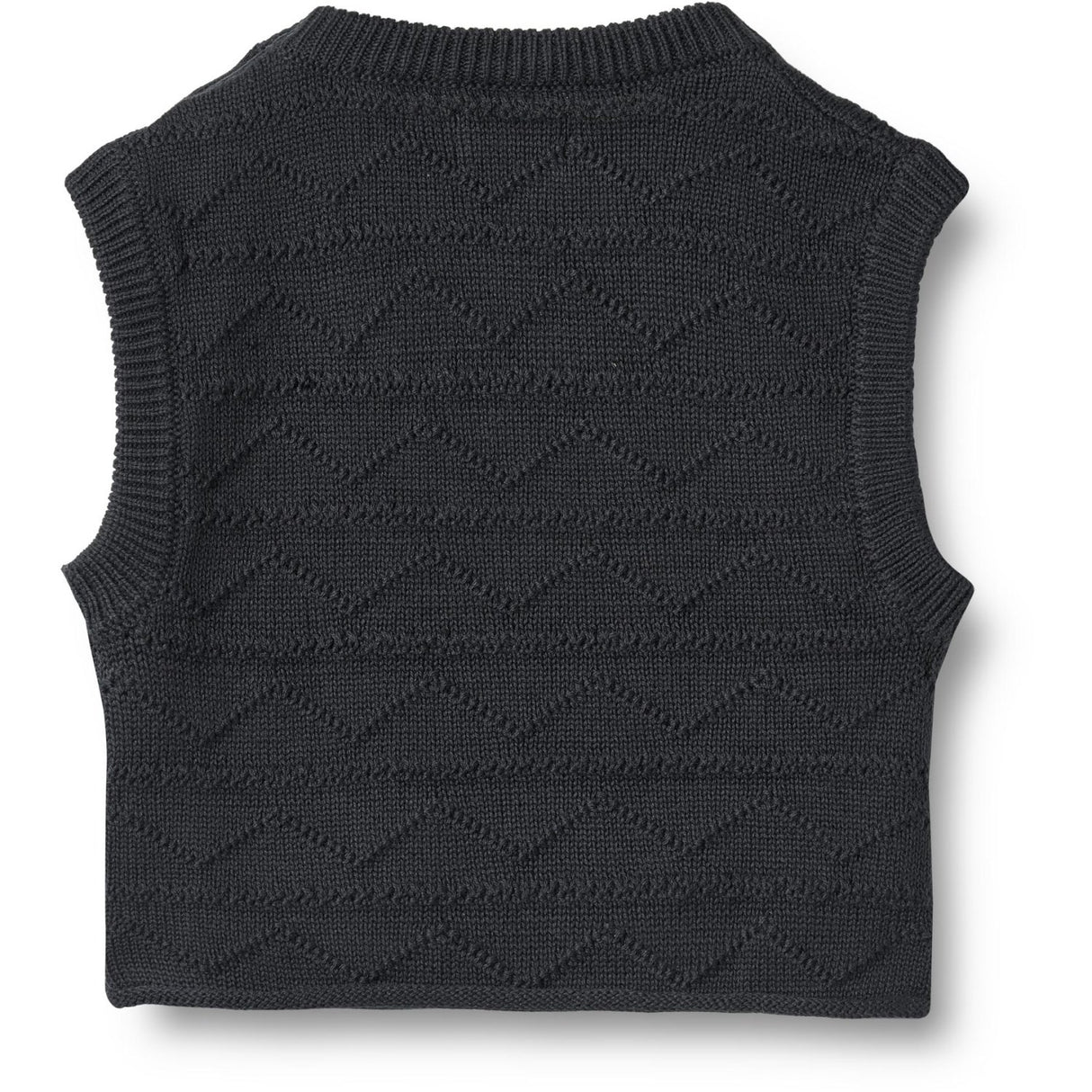 Wheat Navy Strikk Vest Bobby