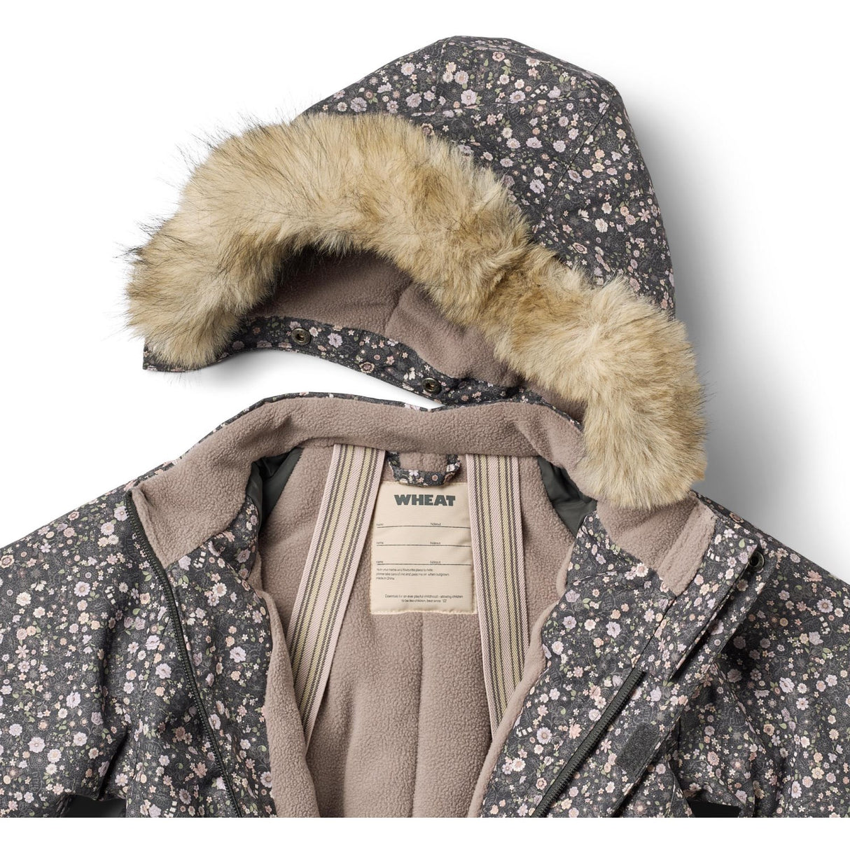 Wheat Black Sea Open Flowers Flydress Moe