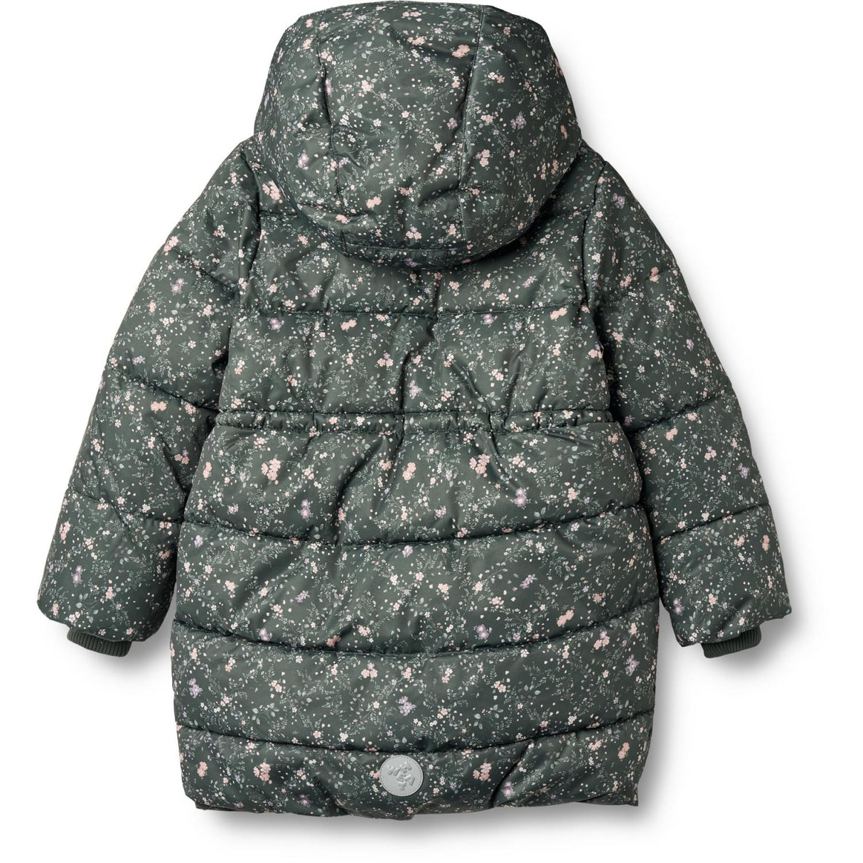 Wheat Forest Lake Checked Flowers Puffer Frakk Yrsa