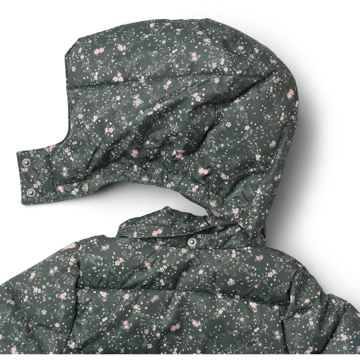 Wheat Forest Lake Checked Flowers Puffer Frakk Yrsa