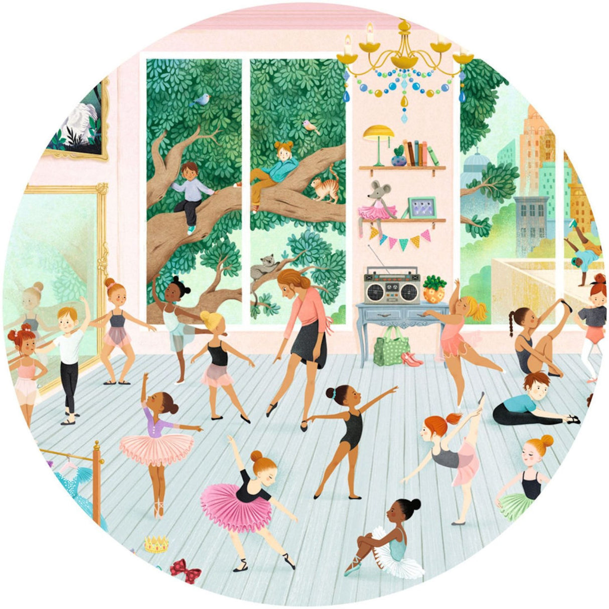 Djeco Observationspuslespil, Danseskole - 100 Brikker