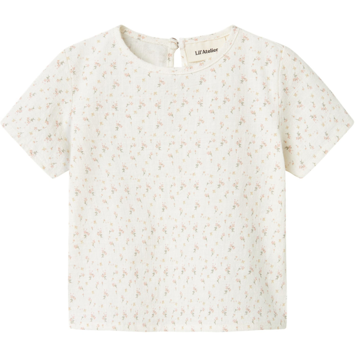 Lil'Atelier Coconut Milk Nbfhailey Ss Loose Topp Lil